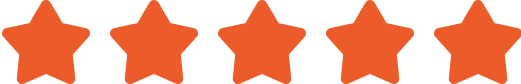 Five orange stars on a black background.